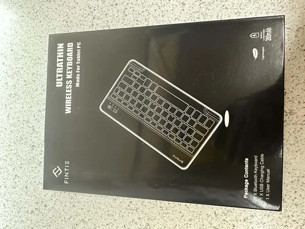 Fintie Ultrathin Wireless Bluetooth Keyboard for Tablet PC